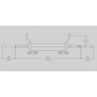 Vérin de Direction Hydraulique Hors Bord Jusqu&#039;è 150CV avec Barre de Renv