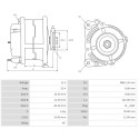 Dynamo Ford CAPRI III (GECP) J1E 1.3 40kw-5